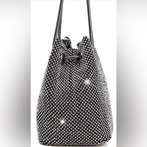 Rhinestone Luxury Black Bags Purse - Picture 5 of 6
